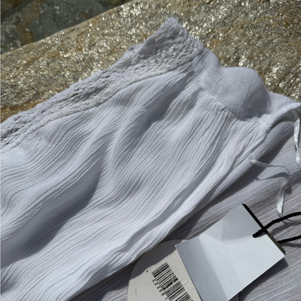 White Boho Beach Coverup Maxi Dress - Picture 3 of 6